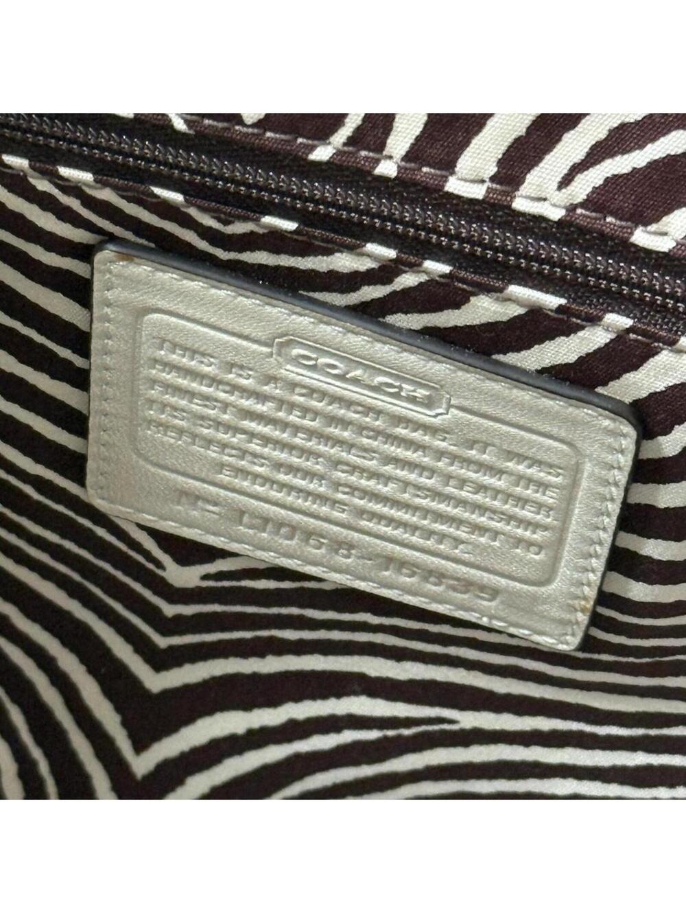 Coach Python Straw Natalie Tote Bag - Picture 6 of 8